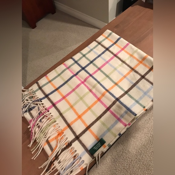 Coach cashmere plaid scarf - Picture 4 of 6